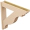 Ekena Millwork 8-in W x 42-in D x 42-in H Funston Slat Rough Cedar Woodgrain TimberThane Outlooker, Primed Tan OUTUR080X42X42FST24RCPR - alternate 2